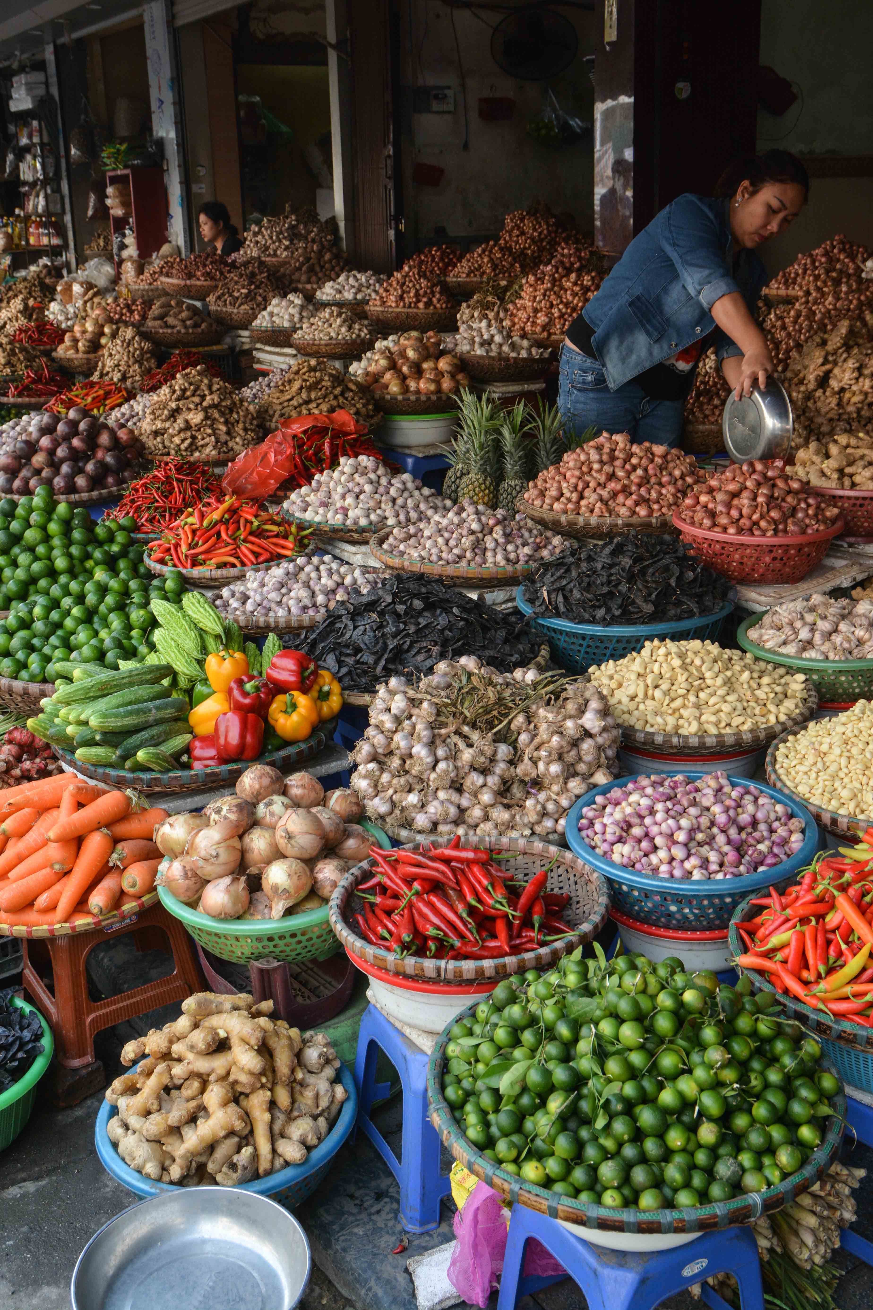 le marché de Hanoi, au Vietnam