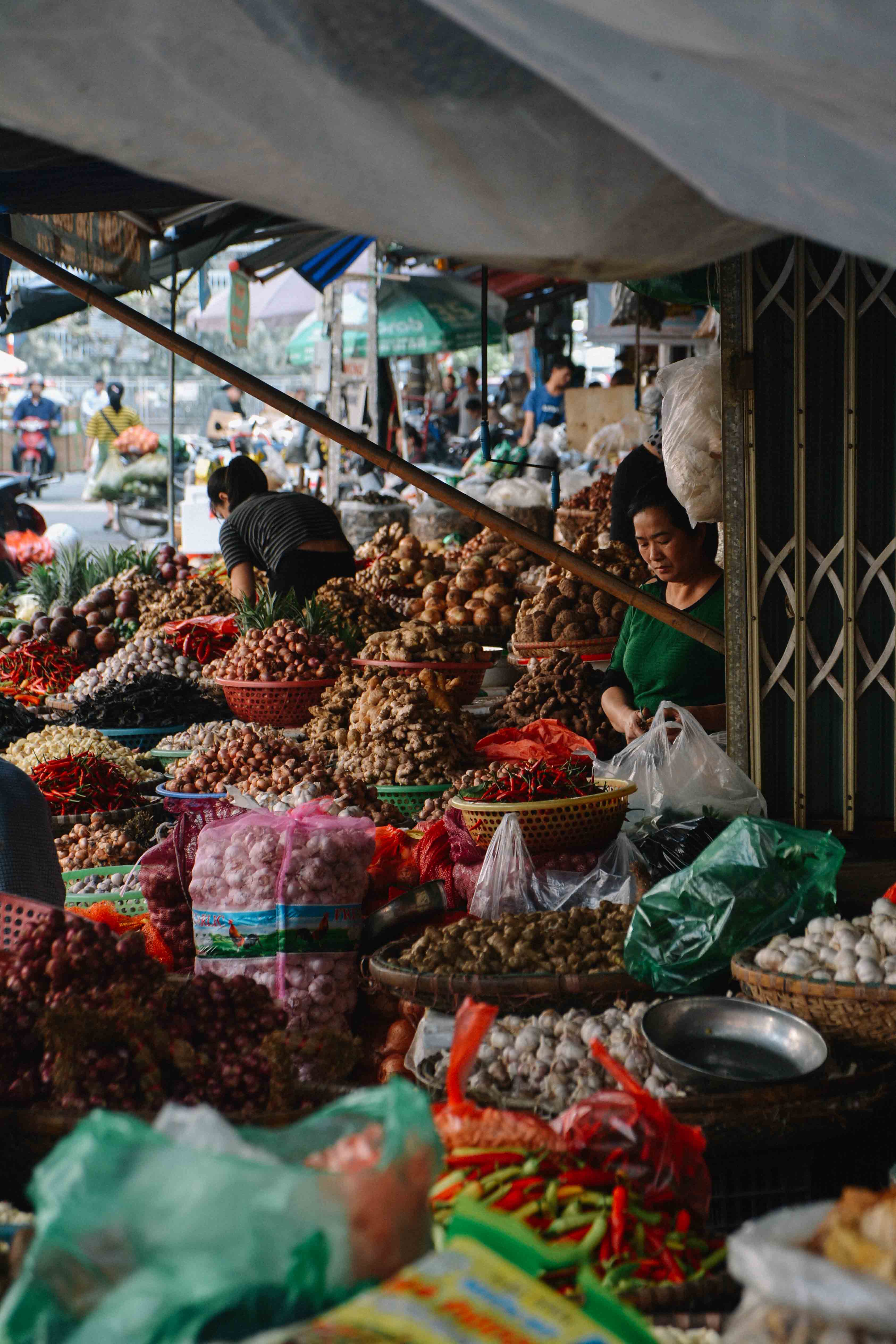 le marché de Hanoi, au Vietnam