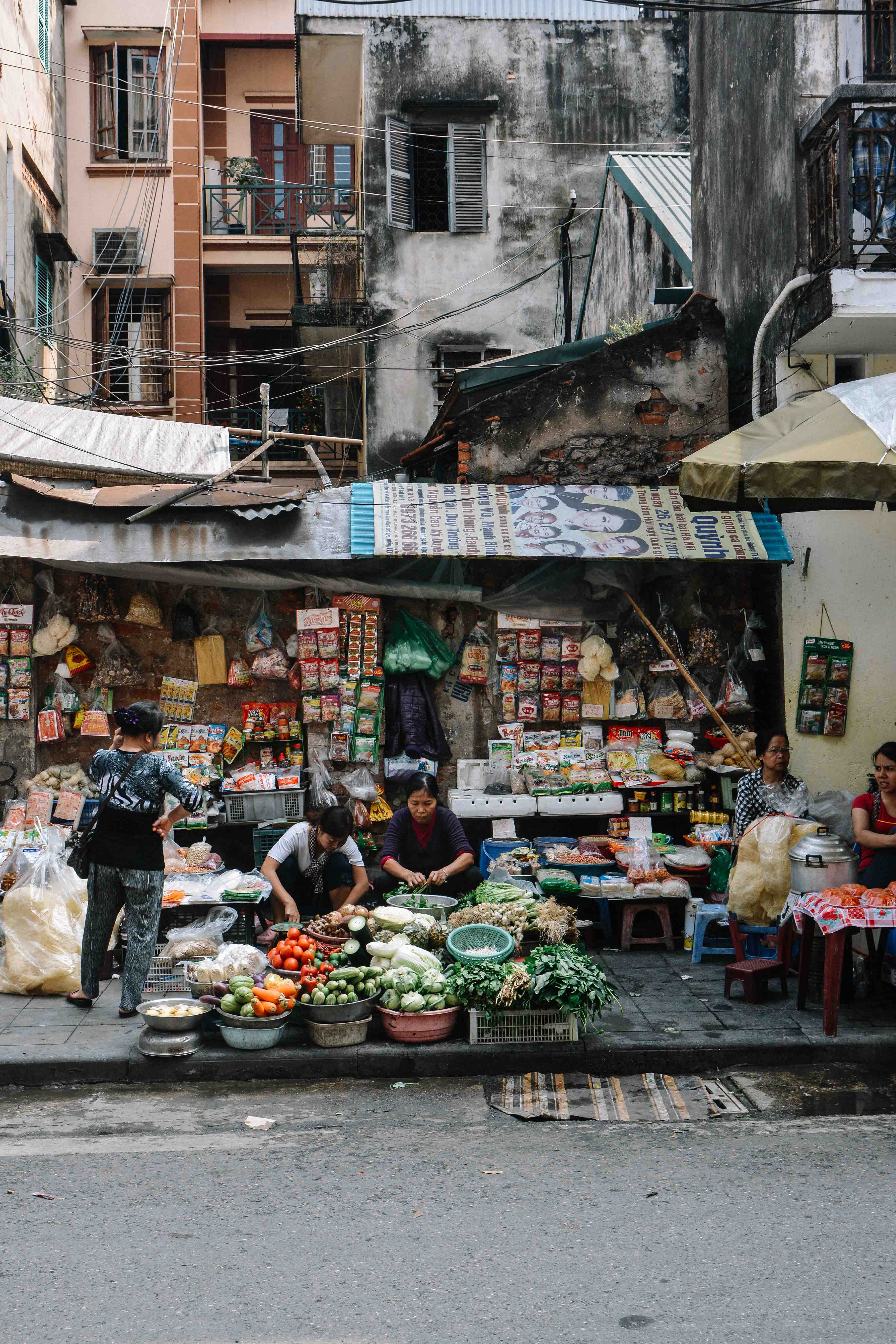le marché de Hanoi, au Vietnam