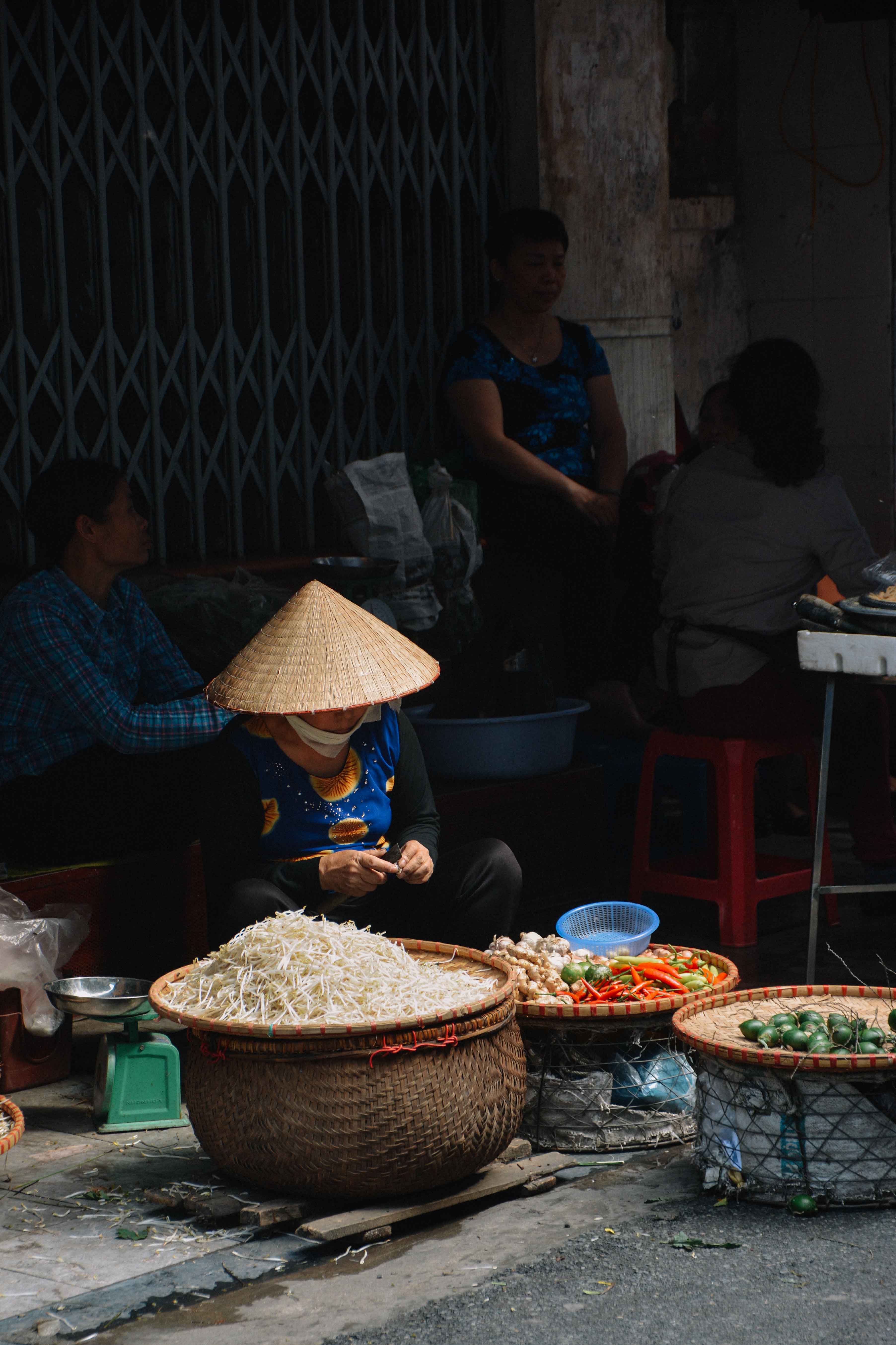 le marché de Hanoi, au Vietnam
