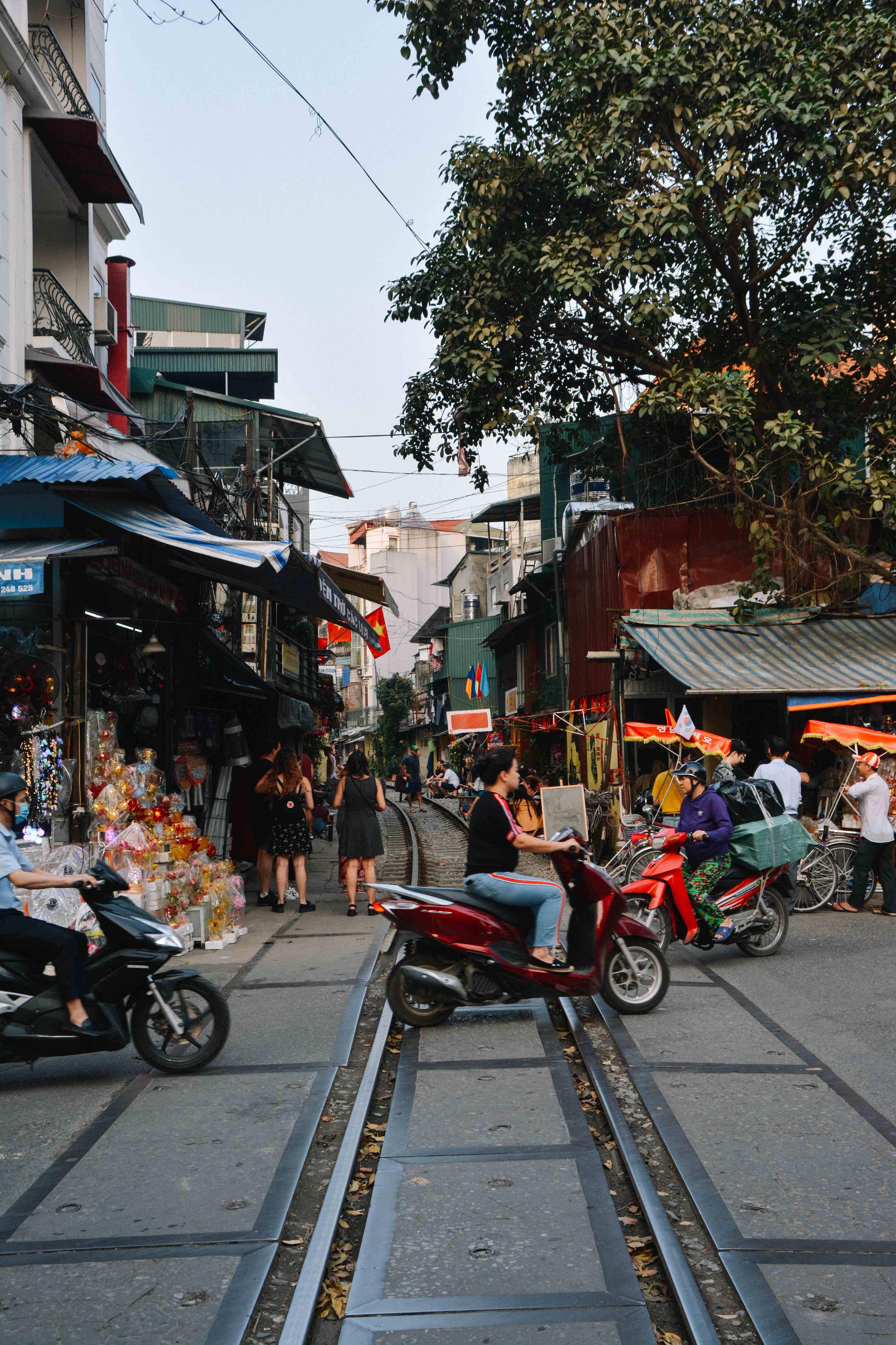 Train Street à Hanoi au Vietnam