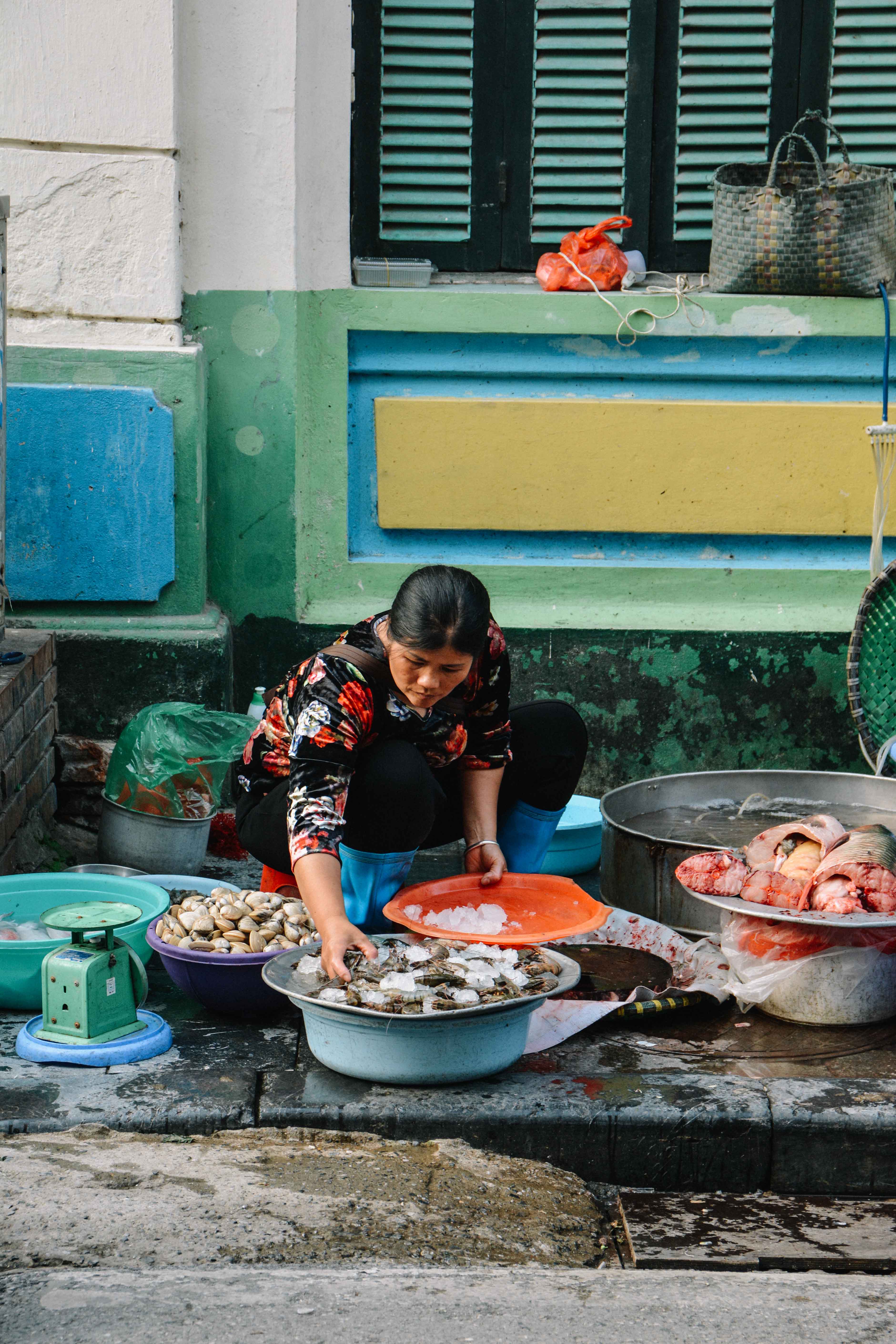 le marché de Hanoi, au Vietnam