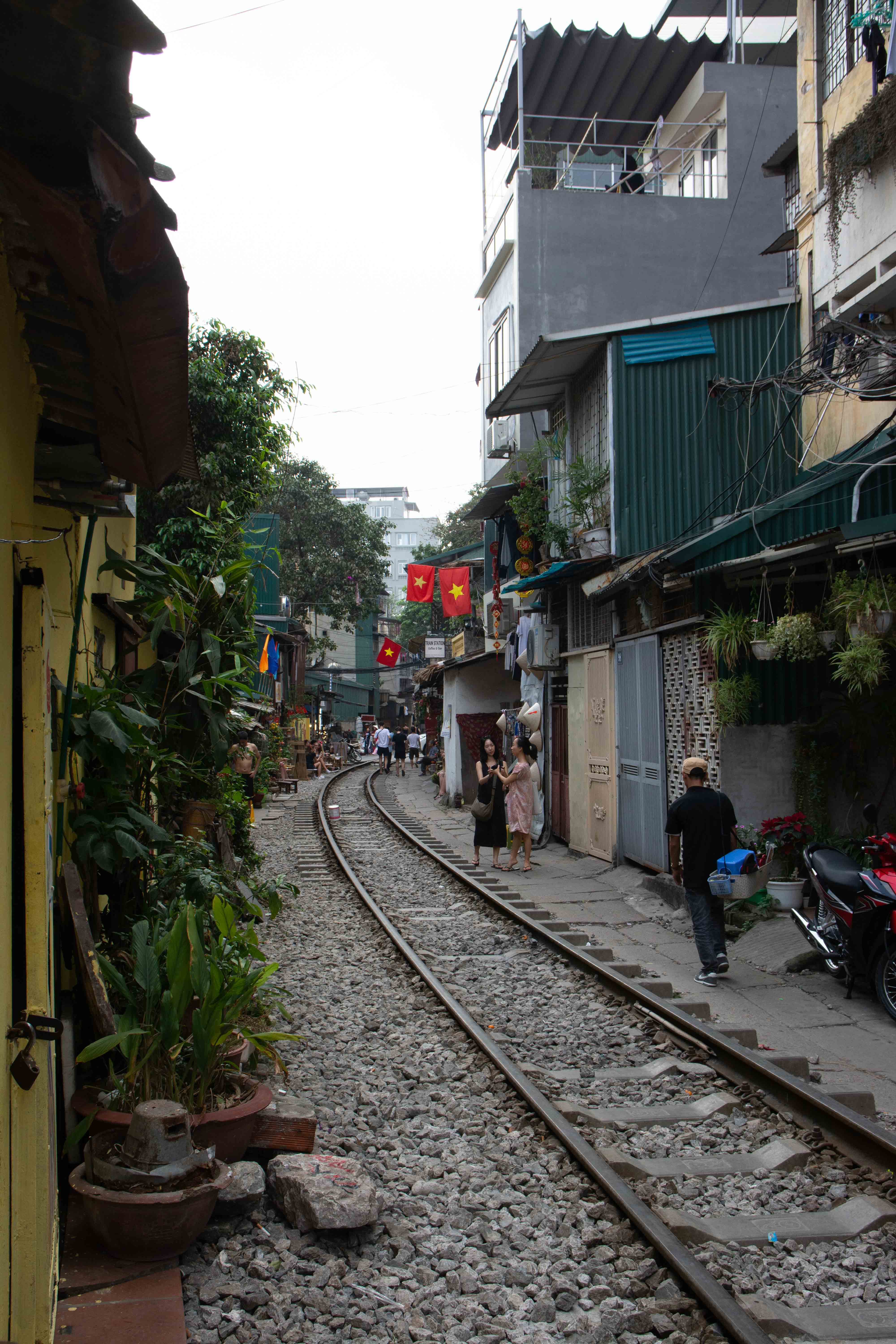 Train Street à Hanoi au Vietnam