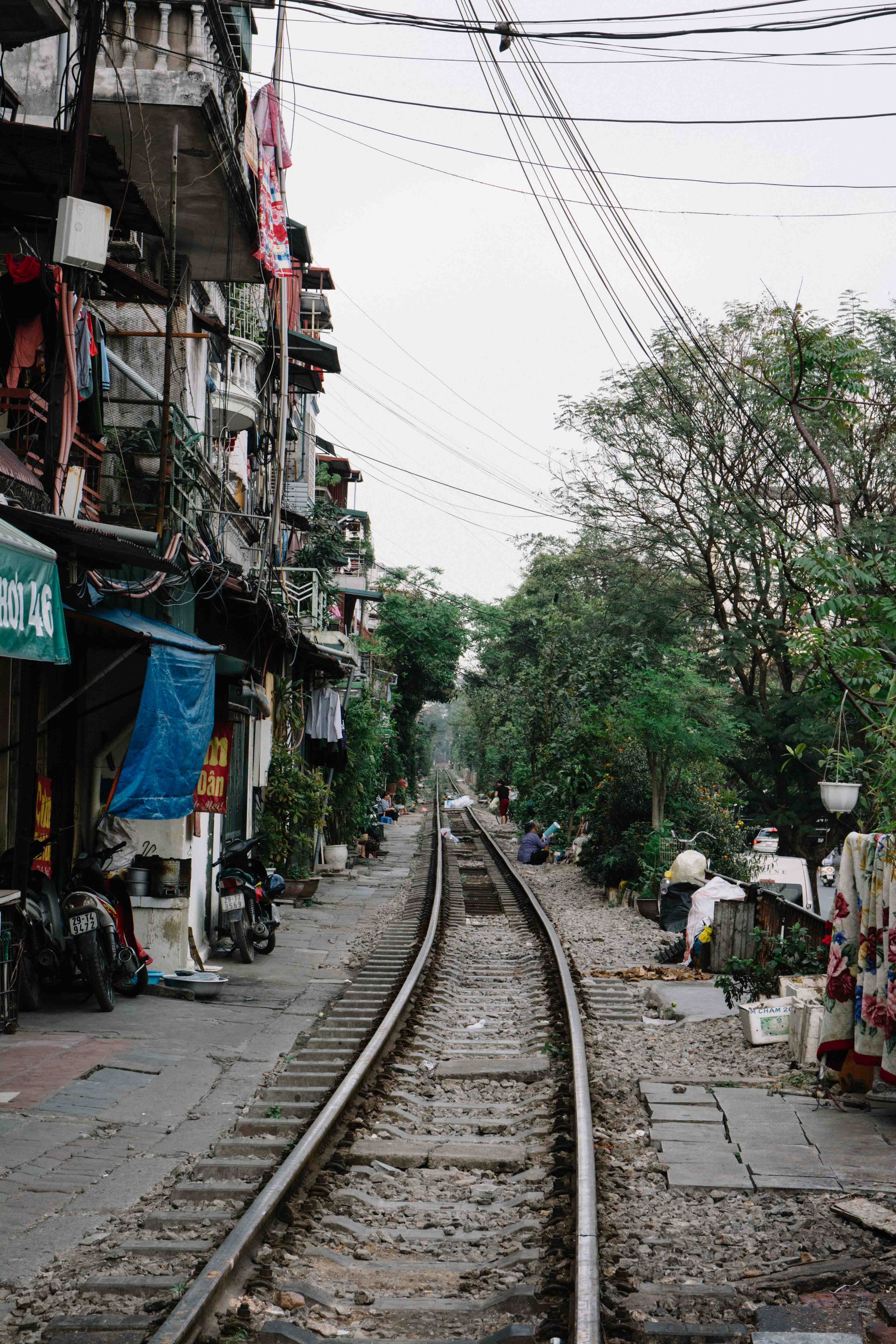 Train Street à Hanoi au Vietnam