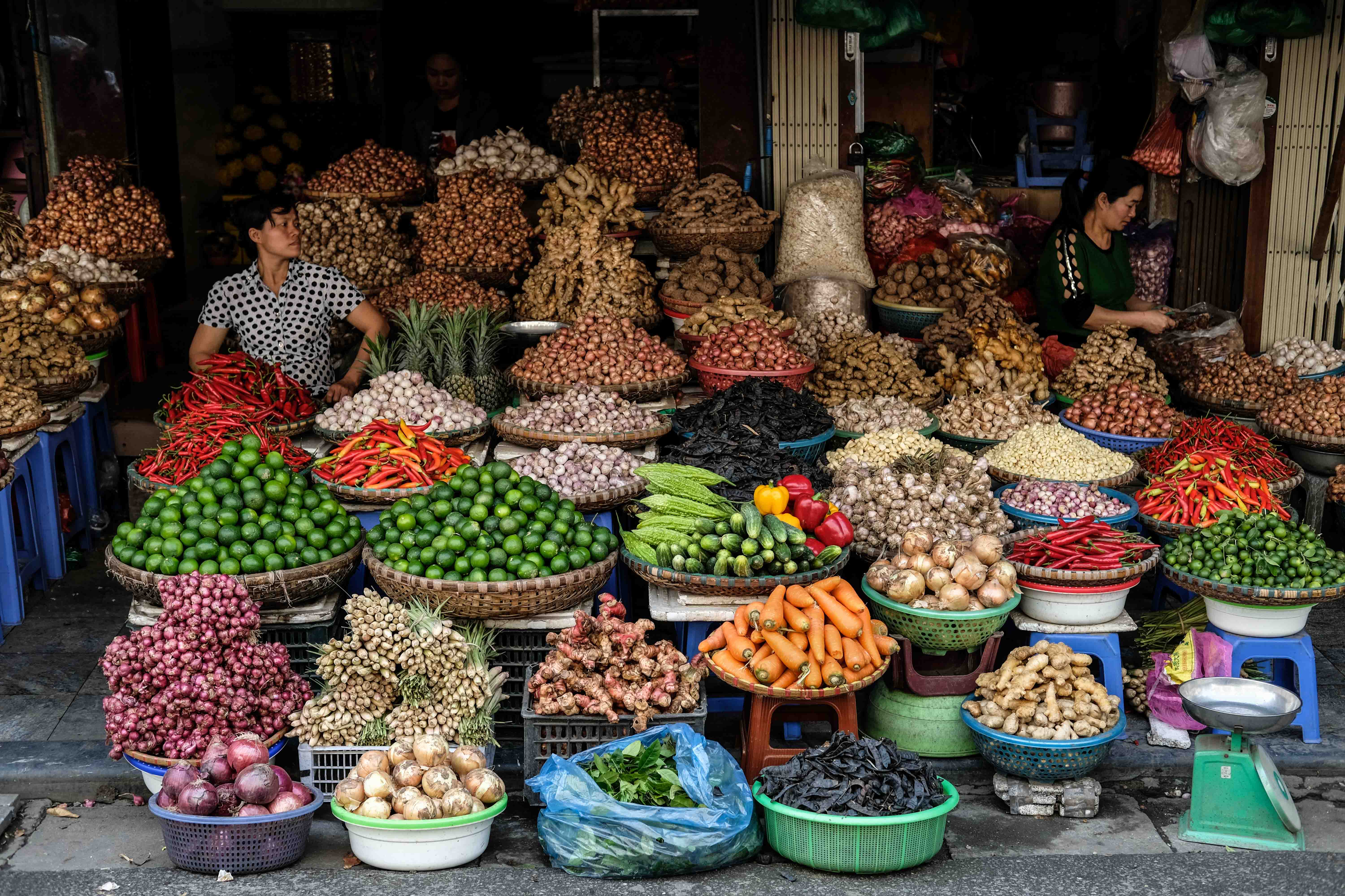 le marché de Hanoi, au Vietnam