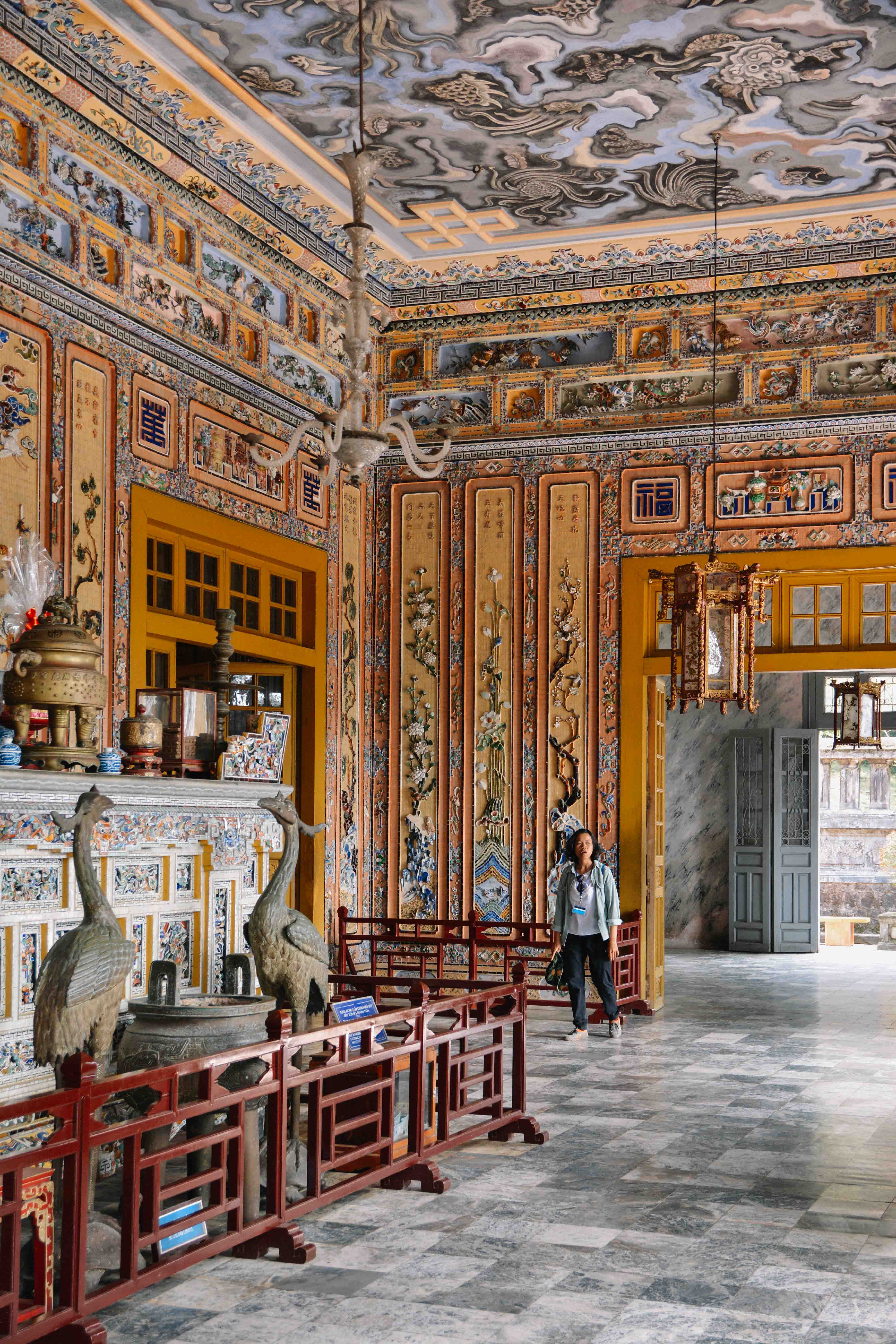 Le tombeau de Khai Dinh à Hué au Vietnam